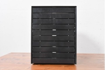 中古　美品　スイス　USMハラー(USM Haller)　イノス(INOS BOX)　ホームオフィスにもおすすめなスッキリとしたデザインの10段レターケース　定価約3万7千円相当　(R-084844)