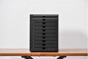 中古　美品　スイス　USMハラー(USM Haller)　イノス(INOS BOX)　ホームオフィスにもおすすめなスッキリとしたデザインの10段レターケース　定価約3万7千円相当　(R-084846)