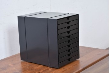 中古　美品　スイス　USMハラー(USM Haller)　イノス(INOS BOX)　ホームオフィスにもおすすめなスッキリとしたデザインの10段レターケース　定価約3万7千円相当　(R-084846)