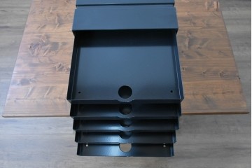 中古　美品　スイス　USMハラー(USM Haller)　イノス(INOS BOX)　ホームオフィスにもおすすめなスッキリとしたデザインの10段レターケース　定価約3万7千円相当　(R-084846)