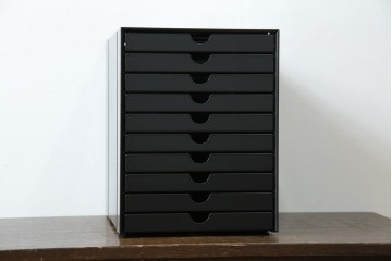 中古　美品　スイス　USMハラー(USM Haller)　イノス(INOS BOX)　ホームオフィスにもおすすめなスッキリとしたデザインの10段レターケース　定価約3万7千円相当　(R-084846)