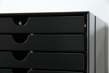 中古　美品　スイス　USMハラー(USM Haller)　イノス(INOS BOX)　ホームオフィスにもおすすめなスッキリとしたデザインの10段レターケース　定価約3万7千円相当　(R-084846)