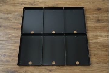 中古　美品　スイス　USMハラー(USM Haller)　イノス(INOS BOX)　ホームオフィスにもおすすめなスッキリとしたデザインの10段レターケース　定価約3万7千円相当　(R-084846)