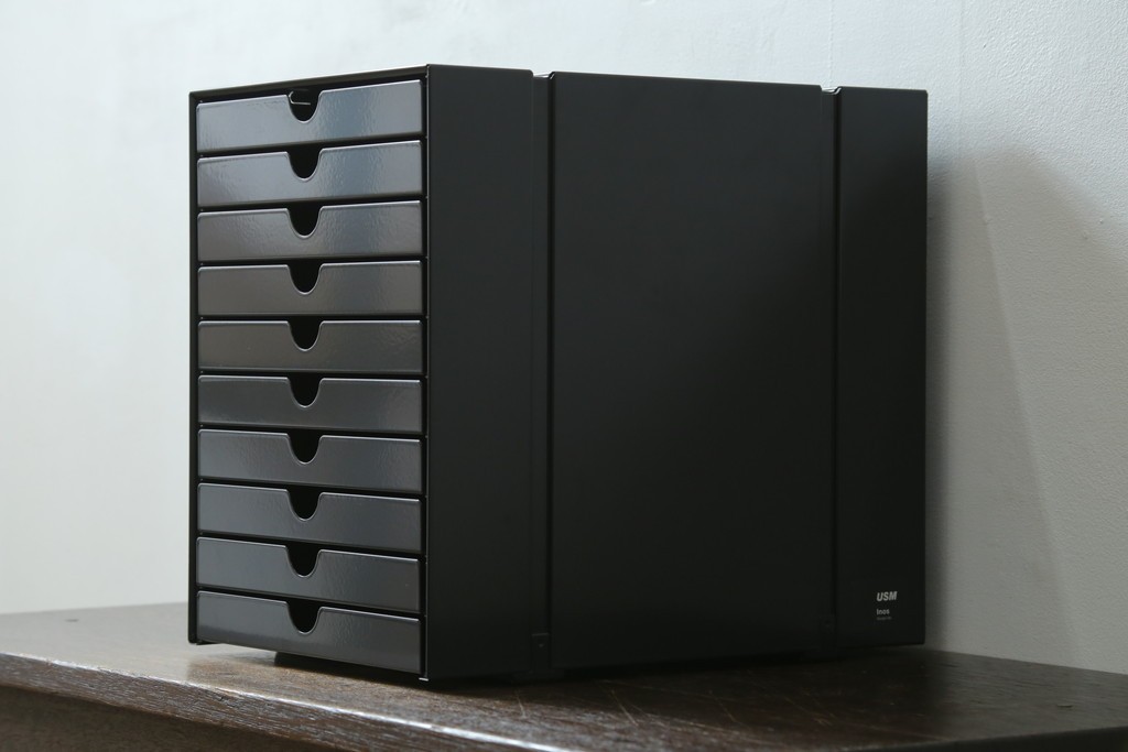 中古　美品　スイス　USMハラー(USM Haller)　イノス(INOS BOX)　ドロワーセット　10段　定価約3万7千円　(R-084847)