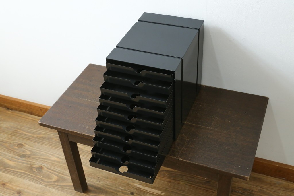 中古　美品　スイス　USMハラー(USM Haller)　イノス(INOS BOX)　ドロワーセット　10段　定価約3万7千円　(R-084847)