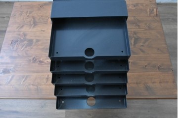 中古　美品　スイス　USMハラー(USM Haller)　イノス(INOS BOX)　ホームオフィスにもおすすめなスッキリとしたデザインの10段レターケース　定価約3万7千円相当　(R-084847)