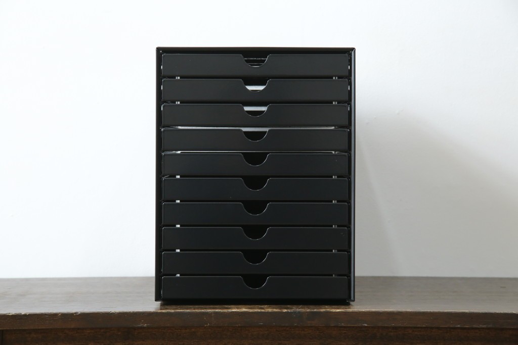 中古　美品　スイス　USMハラー(USM Haller)　イノス(INOS BOX)　ホームオフィスにもおすすめなスッキリとしたデザインの10段レターケース　定価約3万7千円相当　(R-084848)