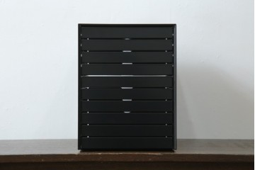 中古　美品　スイス　USMハラー(USM Haller)　イノス(INOS BOX)　ホームオフィスにもおすすめなスッキリとしたデザインの10段レターケース　定価約3万7千円相当　(R-084848)