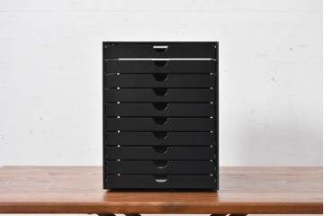 中古　美品　スイス　USMハラー(USM Haller)　イノス(INOS BOX)　ホームオフィスにもおすすめなスッキリとしたデザインの10段レターケース　定価約3万7千円相当　(R-084849)