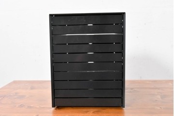 中古　美品　スイス　USMハラー(USM Haller)　イノス(INOS BOX)　ホームオフィスにもおすすめなスッキリとしたデザインの10段レターケース　定価約3万7千円相当　(R-084849)