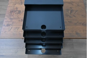 中古　美品　スイス　USMハラー(USM Haller)　イノス(INOS BOX)　ホームオフィスにもおすすめなスッキリとしたデザインの10段レターケース　定価約3万7千円相当　(R-084849)