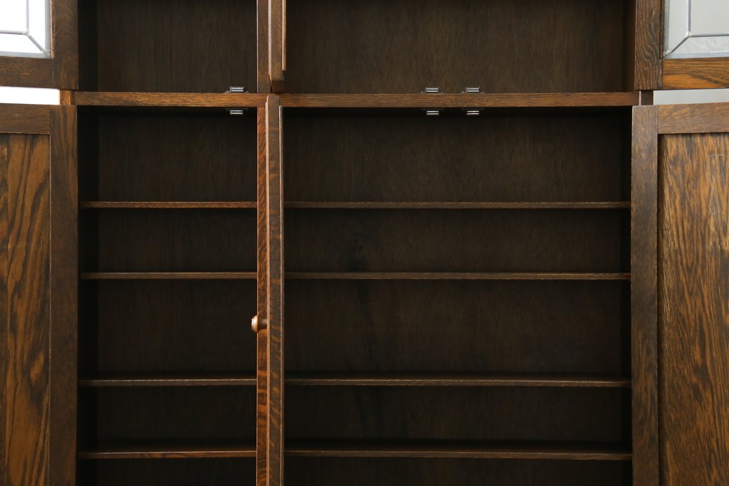 中古　三越伊勢丹　プロパティデザイン　カントリーハウス　Brugge(ブルージュ)　品のある佇まいが美しいステンドグラスキャビネット　(R-084851)