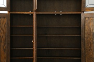 中古　三越伊勢丹　プロパティデザイン　カントリーハウス　Brugge(ブルージュ)　品のある佇まいが美しいステンドグラスキャビネット　(R-084851)