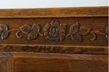 中古　三越伊勢丹　プロパティデザイン　カントリーハウス　Brugge(ブルージュ)　品のある佇まいが美しいステンドグラスキャビネット　(R-084851)