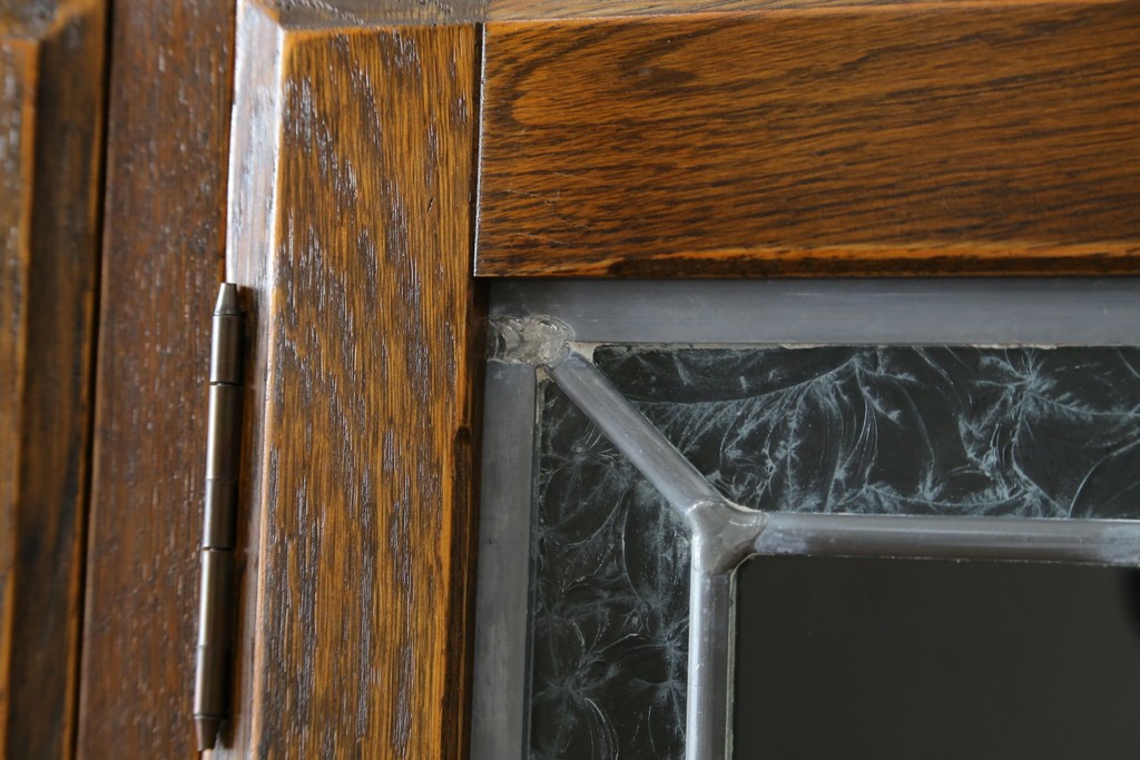 中古　三越伊勢丹　プロパティデザイン　カントリーハウス　Brugge(ブルージュ)　品のある佇まいが美しいステンドグラスキャビネット　(R-084851)