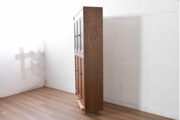 中古　三越伊勢丹　プロパティデザイン　カントリーハウス　Brugge(ブルージュ)　品のある佇まいが美しいステンドグラスキャビネット　(R-084851)