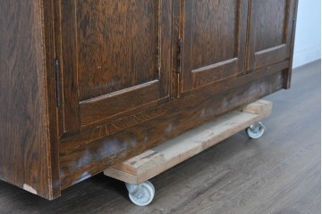 中古　三越伊勢丹　プロパティデザイン　カントリーハウス　Brugge(ブルージュ)　品のある佇まいが美しいステンドグラスキャビネット　(R-084851)