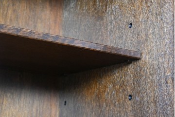 中古　三越伊勢丹　プロパティデザイン　カントリーハウス　Brugge(ブルージュ)　品のある佇まいが美しいステンドグラスキャビネット　(R-084851)