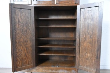 中古　三越伊勢丹　プロパティデザイン　カントリーハウス　Brugge(ブルージュ)　品のある佇まいが美しいステンドグラスキャビネット　(R-084851)