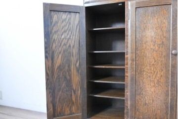 中古　三越伊勢丹　プロパティデザイン　カントリーハウス　Brugge(ブルージュ)　品のある佇まいが美しいステンドグラスキャビネット　(R-084851)