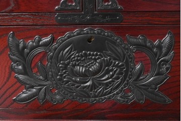 中古　仙台民芸箪笥(仙台箪笥)　欅産業　和の空間を格上げするローボード　(R-084852)