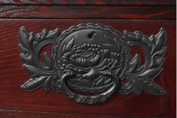 中古　仙台民芸箪笥(仙台箪笥)　欅産業　和の空間を格上げするローボード　(R-084852)