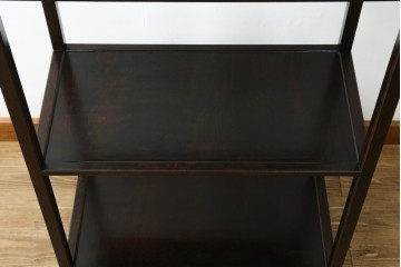 中古　美品　松本民芸家具　和モダンインテリアにも映える木製オープンシェルフ　定価約14万円　(R-084856)