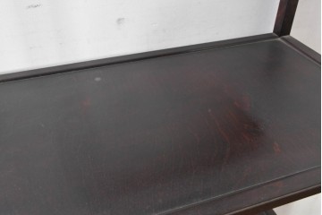 中古　美品　松本民芸家具　和モダンインテリアにも映える木製オープンシェルフ　定価14万円相当　(R-084856)