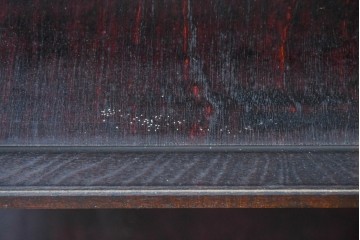 中古　美品　松本民芸家具　和モダンインテリアにも映える木製オープンシェルフ　定価14万円相当　(R-084856)