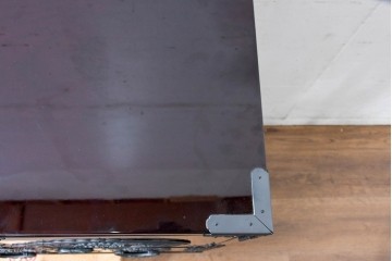 中古　美品　欅産業　表面欅(ケヤキ)材　内部桐材　木地呂塗り　漆塗りの光沢が美しい仙台箪笥サイドチェスト　(R-084861)