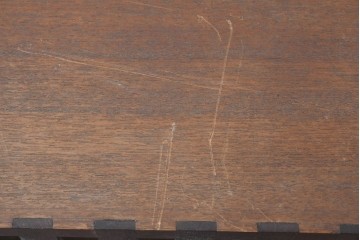 和製ビンテージ 収納箱とスツールの2way使いができる木製コンテナ2個セット (R-084863)