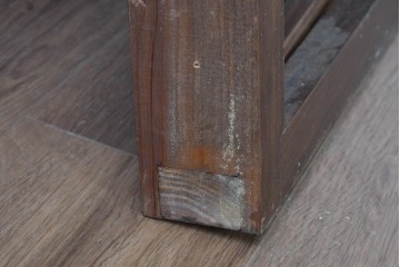 アンティーク建具　建築的な造形美と装飾性を併せ持つアラビア建築様式で作られたマシュラビーヤの窓と枠のセット　(R-084873)