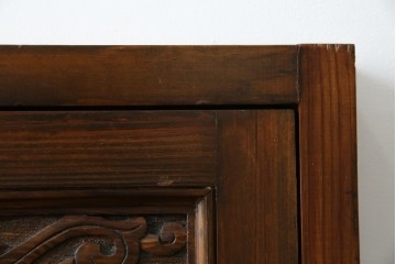 アンティーク建具　建築的な造形美と装飾性を併せ持つアラビア建築様式で作られたマシュラビーヤの窓と枠のセット　(R-084873)