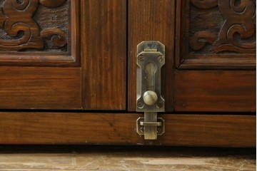 アンティーク建具　建築的な造形美と装飾性を併せ持つアラビア建築様式で作られたマシュラビーヤの窓と枠のセット　(R-084873)