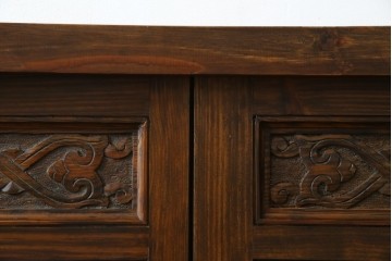 アンティーク建具　建築的な造形美と装飾性を併せ持つアラビア建築様式で作られたマシュラビーヤの窓と枠のセット　(R-084873)