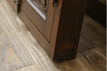 アンティーク建具　建築的な造形美と装飾性を併せ持つアラビア建築様式で作られたマシュラビーヤの窓と枠のセット　(R-084873)