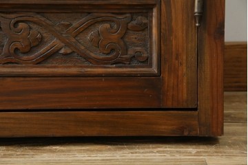 アンティーク建具　建築的な造形美と装飾性を併せ持つアラビア建築様式で作られたマシュラビーヤの窓と枠のセット　(R-084873)