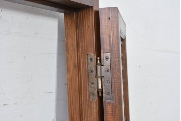 アンティーク建具　実用性と美的デザインが両立!アラビア建築様式で作られたマシュラビーヤの窓と枠のセット　(R-084874)