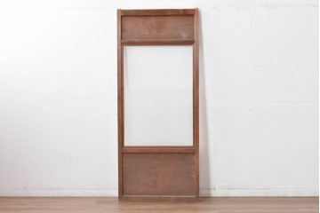 ヴィンテージ建具　昭和中期　すっきりとしたデザインのガラス戸1枚　(R-084877)