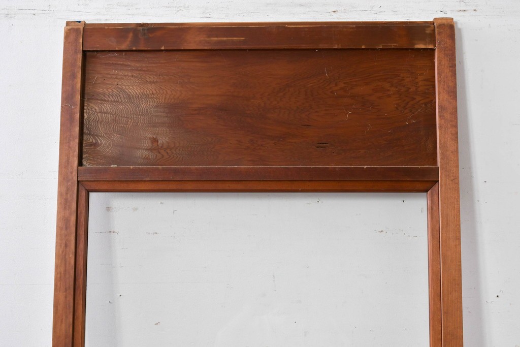 ヴィンテージ建具　昭和中期　すっきりとしたデザインのガラス戸1枚　(R-084877)