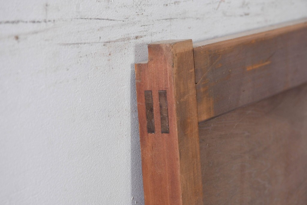 ヴィンテージ建具　昭和中期　すっきりとしたデザインのガラス戸1枚　(R-084877)