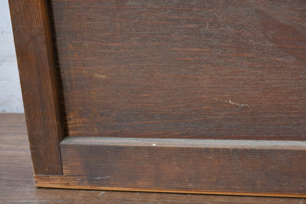 ヴィンテージ建具　昭和中期　すっきりとしたデザインのガラス戸1枚　(R-084877)