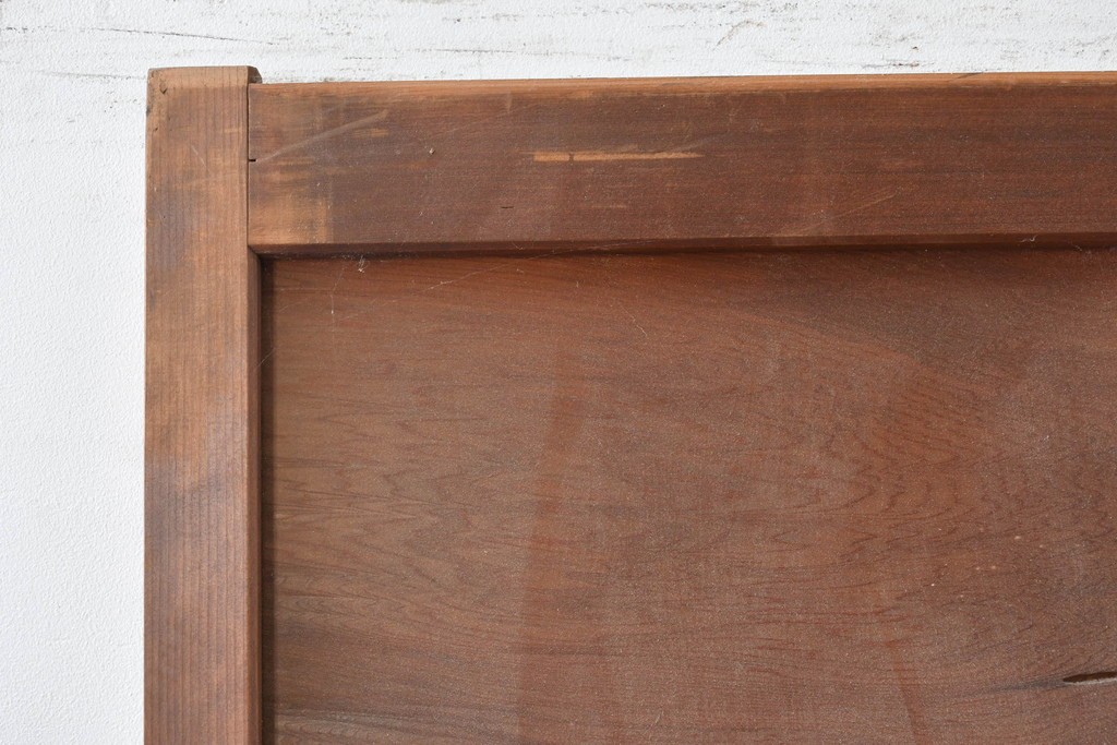 ヴィンテージ建具　昭和中期　すっきりとしたデザインのガラス戸1枚　(R-084877)