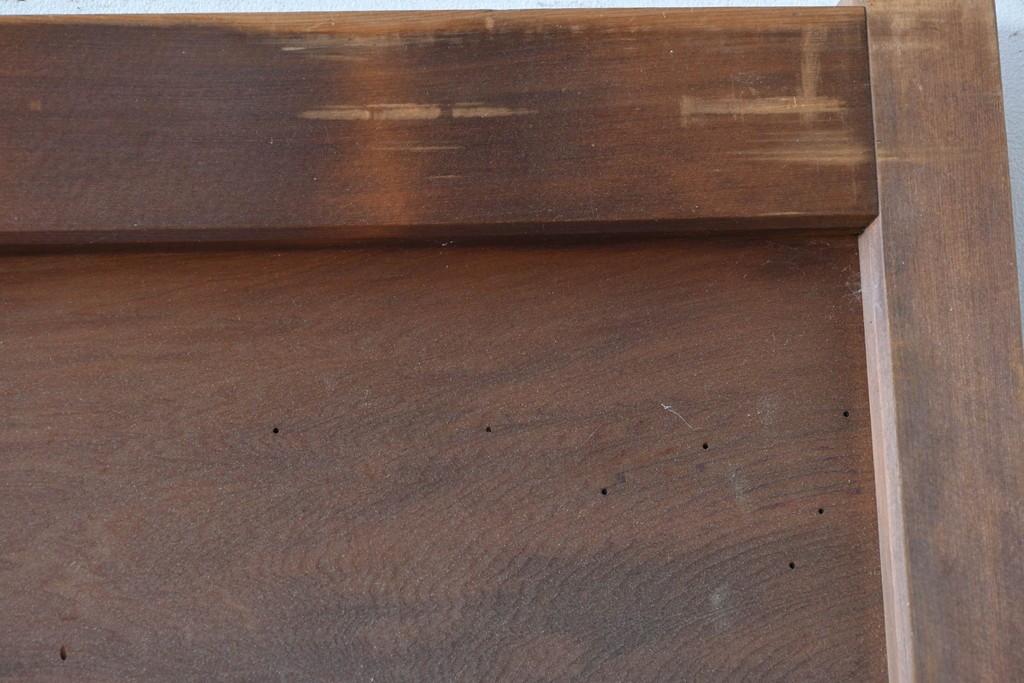 ヴィンテージ建具　昭和中期　すっきりとしたデザインのガラス戸1枚　(R-084877)