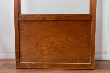 ヴィンテージ建具　昭和中期　すっきりとしたデザインのガラス戸1枚　(R-084877)