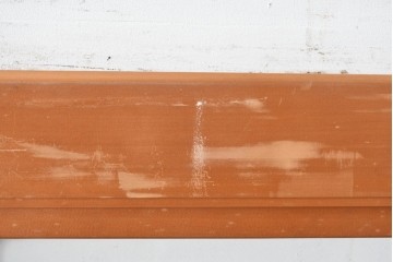 ヴィンテージ建具　昭和後期　高級品!!　腰板欅(ケヤキ)材　欅材ならではの木目が印象的なガラス戸2枚セット　(R-084880)