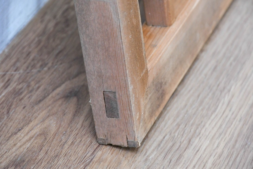 ヴィンテージ建具　昭和中期　細身の縦格子が美しい組子欄間1枚　(R-084885)