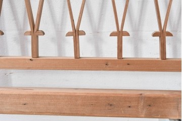 ヴィンテージ建具　昭和中期　モダンデザインの組子欄間2枚セット　(R-084888)