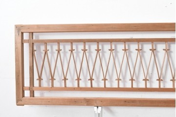 ヴィンテージ建具　昭和中期　モダンデザインの組子欄間2枚セット　(R-084888)