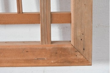 ヴィンテージ建具　昭和中期　モダンデザインの組子欄間2枚セット　(R-084888)
